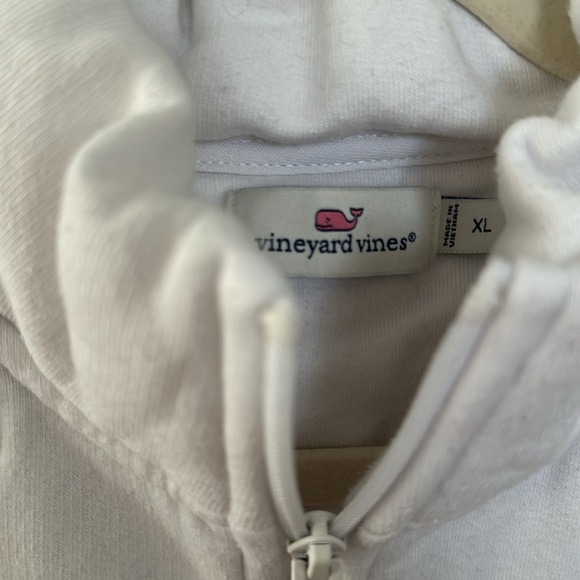 Vineyard Vines Women's White Shep Quarter Zip - Picture 2 of 2